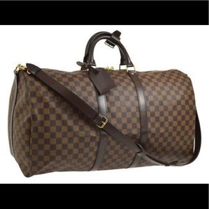 Louis Vuitton Damier Ebene Keepall Bandouliere 55
